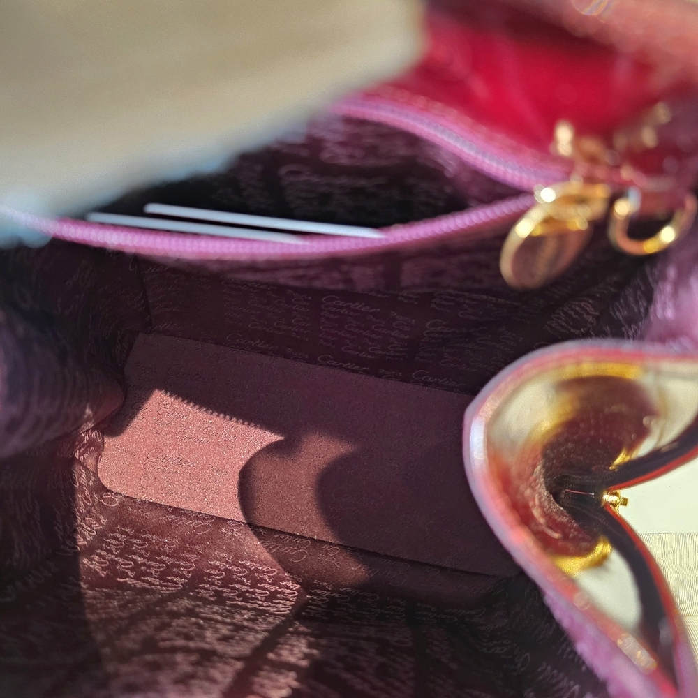 CARTIER Backpack Birthday Collection Burgundy Leather Mini Bag - Picture 9 of 13